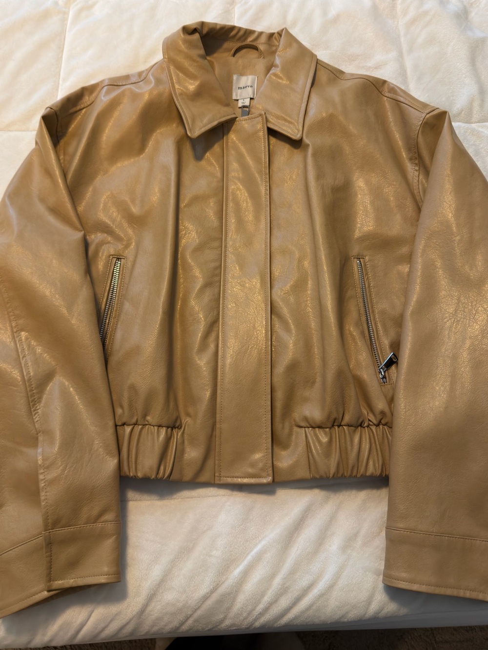 Maeve Faux Leather Jacket